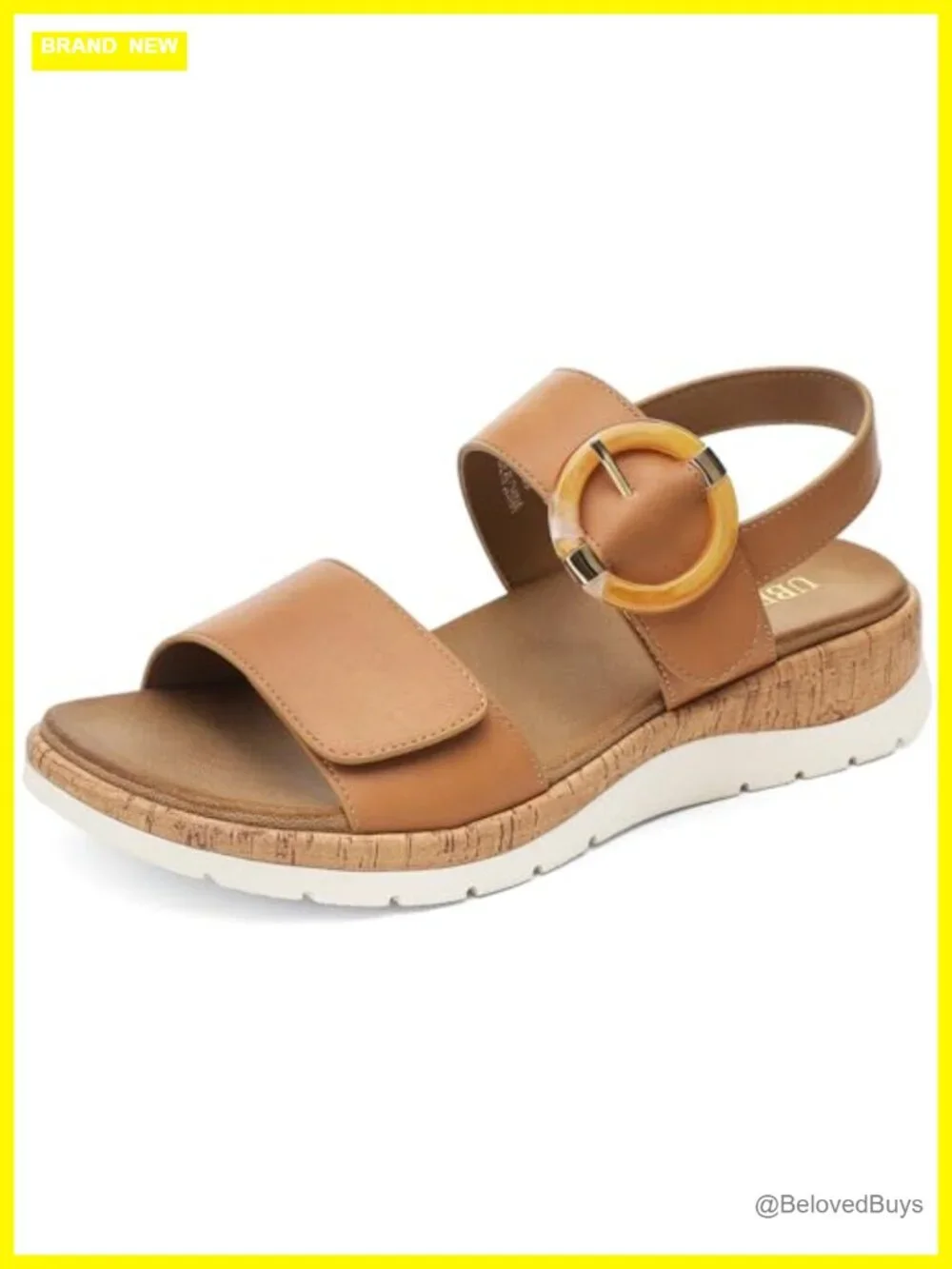 Women's Low Wedge Walking Sandals with Arch Support